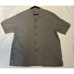 Tommy Bahama Men’s Gray‎ Silk XL Original Fit Short Sleeve Shirt